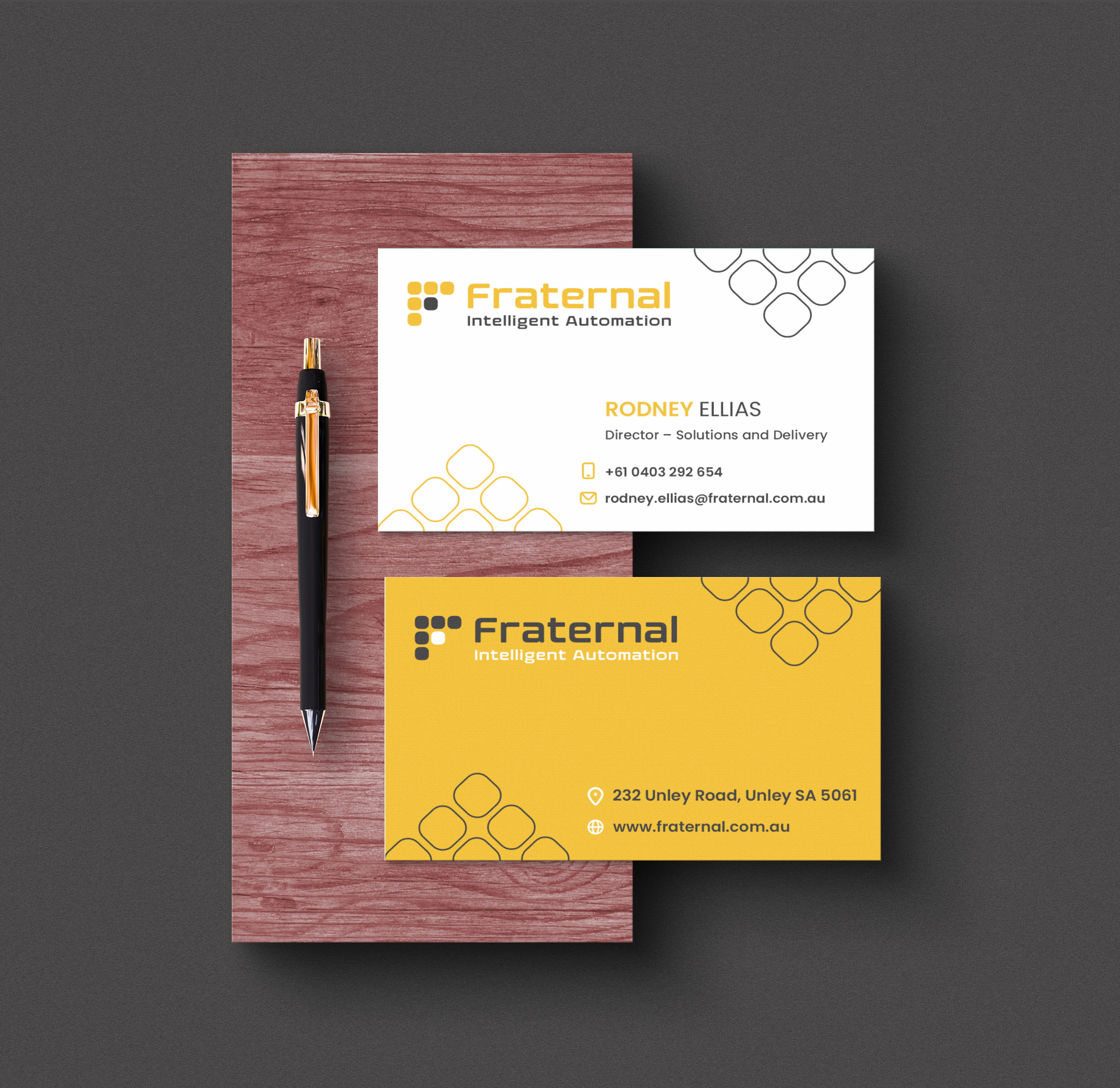 Business card mockup